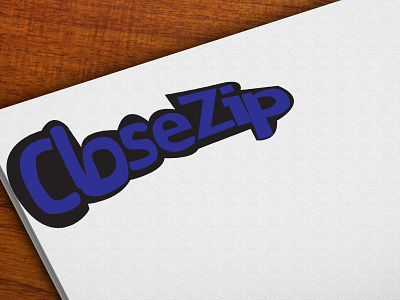 Closezip branding design illustration logo typography vector