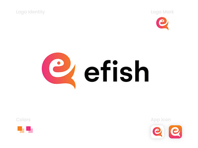 Efish Logo booklet branding brochure club flyer corporate flyer design illustration logo ui vector
