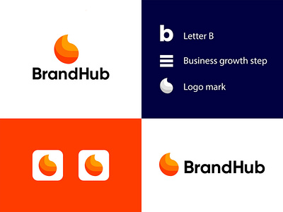 BrandHub Logo booklet branding brochure club flyer corporate flyer design illustration logo ui vector