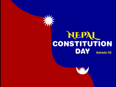 Constitution day of Nepal banner constitution day of nepal graphic design nepal vector