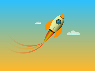 Rocket vector illustration nominal design rocket vector