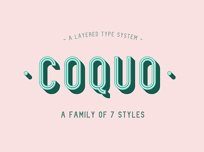 Coquo - Typeface design font font design fonts new signage storefront typeface typographic typography vintage