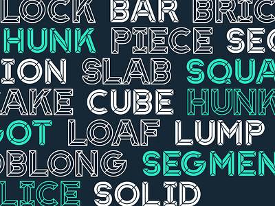Block - Typeface