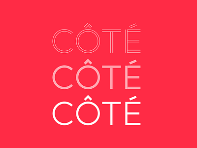 Côté - Typeface