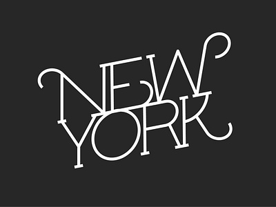 New York New York branding font font design fonts illustration newyork typeface typographic typography