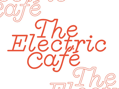Electric Cafe Branding branding fonts logo london typeface typographic typography