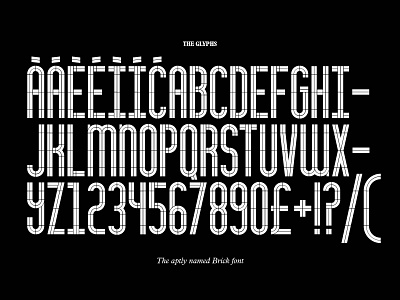 Brick Typeface brick font font design fonts monospaced typeface typographic typography
