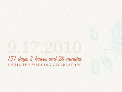 Wedding Countdown flash typography wedding