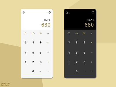 Daily UI 004 • Calculator