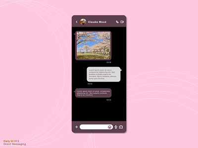 Daily UI 013 • Direct Messaging 013 app app design daily100 daily100challenge dailyui dailyui013 dailyuichallenge dark mode darktheme design direct messaging directmessage directmessaging message app sketch ui uidesign uiux user interface