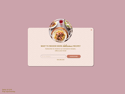 Daily UI 016 • Pop-Up/Overlay daily100 daily100challenge dailyui dailyui016 dailyuichallenge design interface interfacedesign overlay pop up popup sketch subscription subscription box ui uid uidesign website