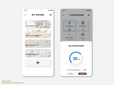 Daily UI 021 • Home Monitoring Dashboard 021 app dailui021 daily100 daily100challenge dailyui dailyuichallenge design home monitoring home monitoring dashboard homemonitoring interface monitoring dashboard sketch smart home control smarthome temperature control ui uidesign