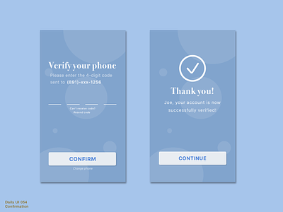 Daily UI 054 • Confirmation