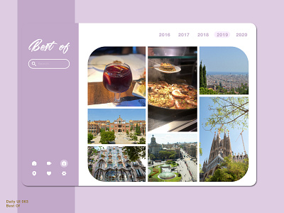 Daily UI 063 • Best of 063 2019 best of 2019 bestof daily100 daily100challenge dailyui dailyui063 dailyuichallenge design interface interfacedesign ixd photography sketch spain ui uiux web web design