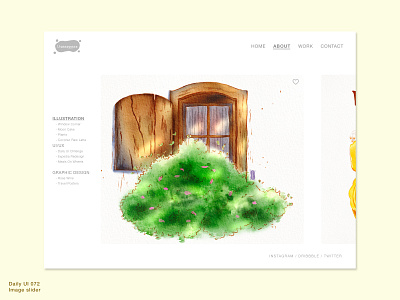 Daily UI 072 • Image slider 072 daily100 daily100challenge dailyui dailyui072 dailyuichallenge design gallery illustration image image slider interface design portfolio sketch slider ui uidesign uiux web interface webdesign