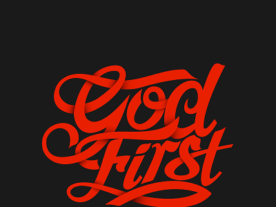 God first design graphic design logo minimal typography vector
