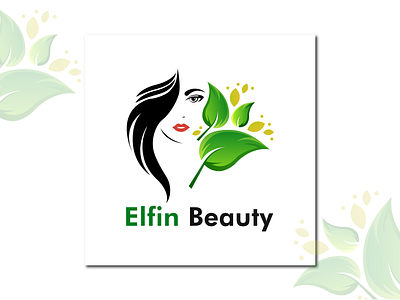 Elfin Beauty Logo beauty product beauty salon leaf logo logo logo design