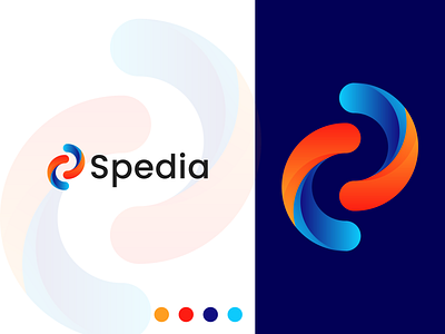 Spedia Logo app icon creative logo lettermark logo logo design concept logo trends 2021 logodesign modern modern logo s letter logo s letter mark s logo