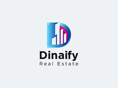 Dinaify Real Estate Logo clean creative logo d letter logo d logo d mark lettermark logo logo concept logo design logodesign modern logo morden real estate real estate logo