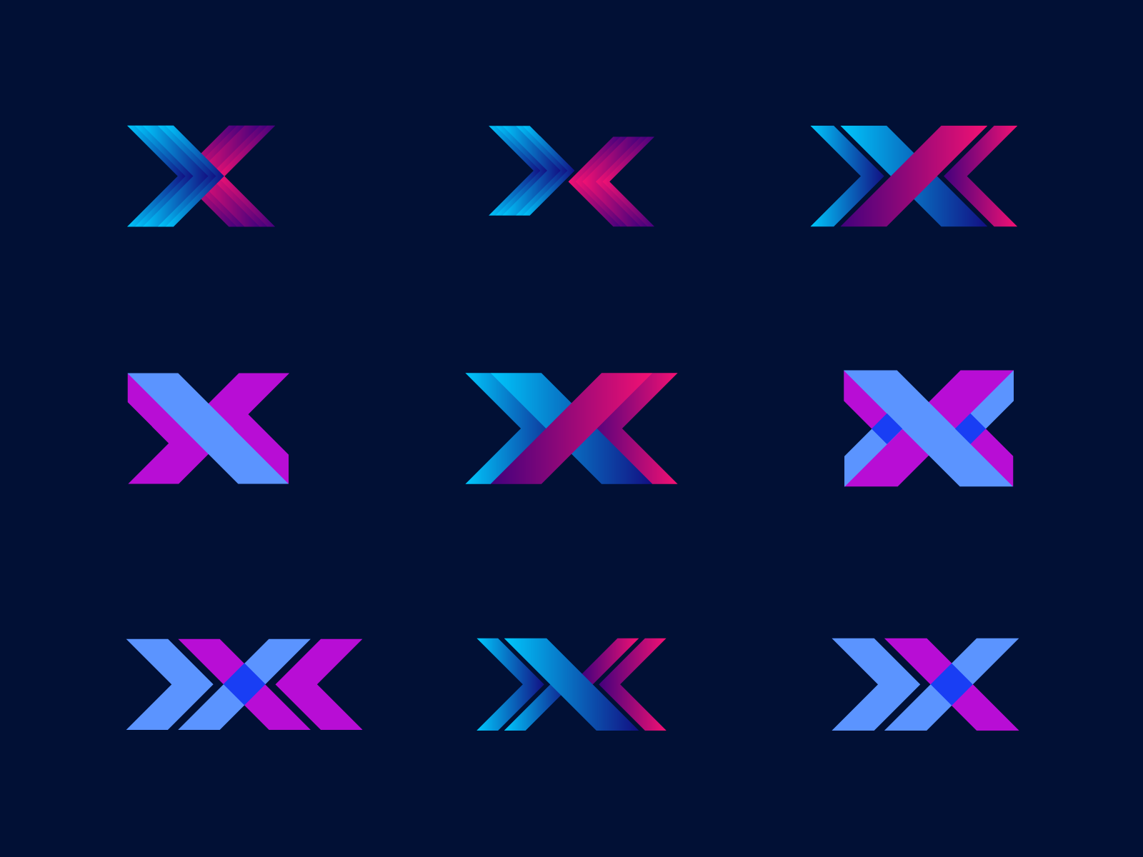 X Letter Logo by Md Rabbi Mia on Dribbble