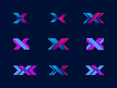 X Letter Logo brand identity clean clean design colorful creative lettermark logo logo folio logodesign logosai logoset minimalist modern tech logo trendy x x letter x letter logo x logo