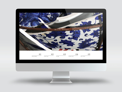 Martha Rieger artist big pictures ceramics clean portfolio typography ui web website design