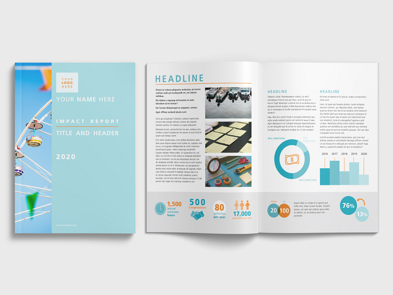 Impact Report Template by May Radomir on Dribbble