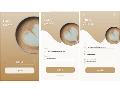 Sign In and Sign Up Pages mobile designing ui ux user interface