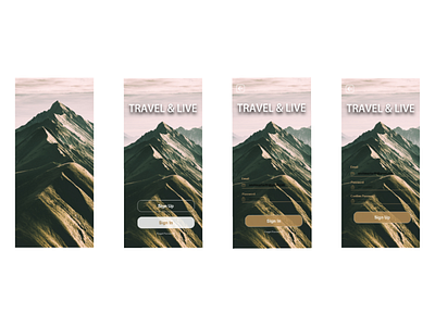 Sign In and Sign Up Pages-2 mobile designing sign in and sign up ui ux user interface