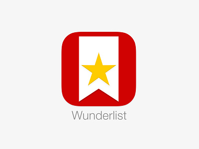 Wunderlist iOS7 icon app application flat icon ios list new to do wunderlist