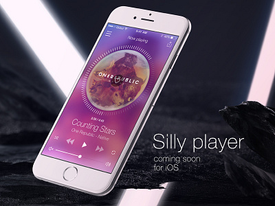 Silly Player design flat ios music player