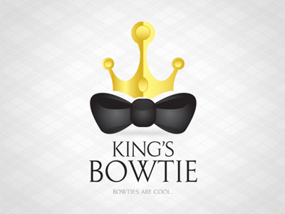 King's Bowtie Logo bowtie design king logo