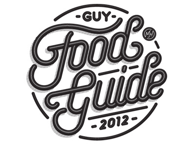 Mens Health "Guy Food Guide 2012" custom food guide health jordan logo mens metcalf type typography