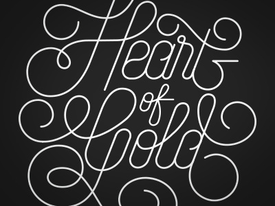 Heart of Gold black and white gold heart