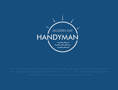 Handyman Logo branding illustration logo