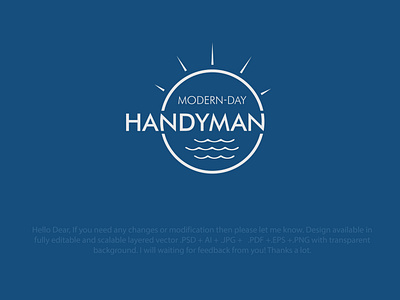 Handyman Logo branding illustration logo