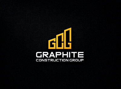 GCG Logo Design branding construction construction logo construction service logo eyecatching flat logo logo design simple typography