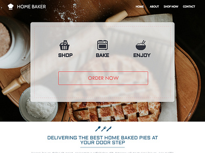 Home Baker | E-Commerce UI Design branding entrepreneurship homebaking ui design ux women