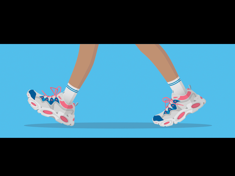 Foot walk animation