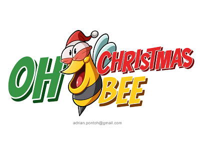 Oh Christmas Bee bee cartoon characterdesign christmas christmas tree funny quotes tshirt