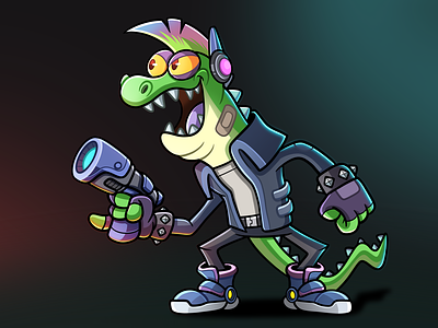 Bad Gator cartoon character character design digital art drawing generator illustration nft skin