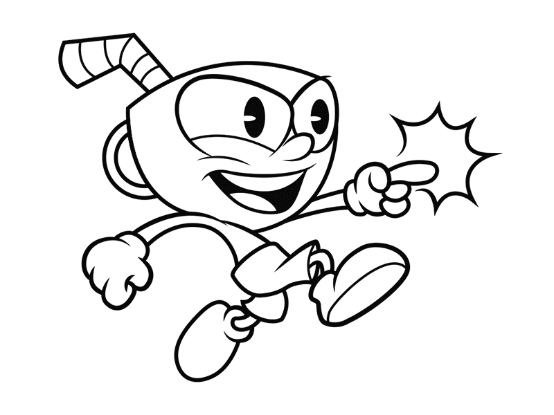 Cuphead Devil Coloring Pages / Video Game Funko Pop Cuphead Metal ...