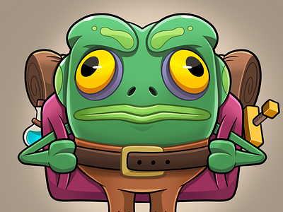 Fantasy Frog adventure digital art drawing fantasy frog illustration procreate