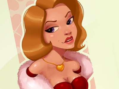 Queen Of Hearts catrooning character design game art sketch