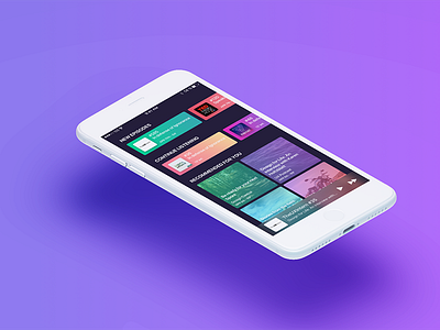 Podcast App app colorful gradient ios iphone podcast sketch together ui ux