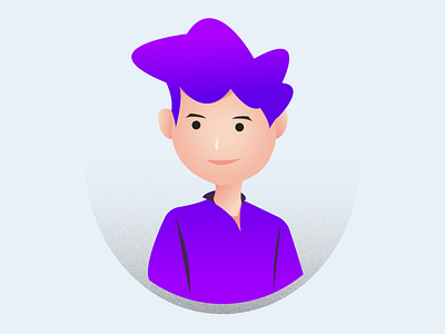 Character Design OC character character design design flat gradient color illustration purple vector