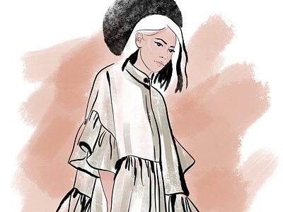 Fashion illustration of clothes.