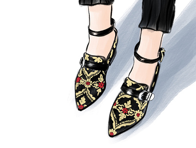 Fashion shoes illustration digital illustration digital painting digitalart fashion fashion illustration girl illustraion illustration illustration art ipadpro procreate shoes