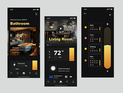 UI/ mobile smart home digital digital design figma figmadesign mobile smarthome ui ui design