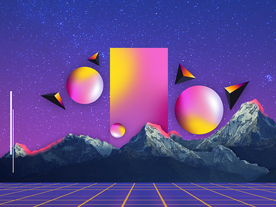 Vaporwave Wallpaper illustration